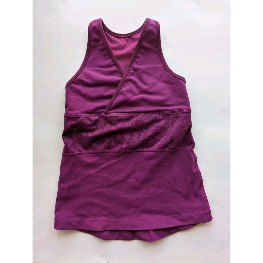 Lululemon Womens Sz 6 Workout Racerback Tank Top High Neck Athletic Camisole Run